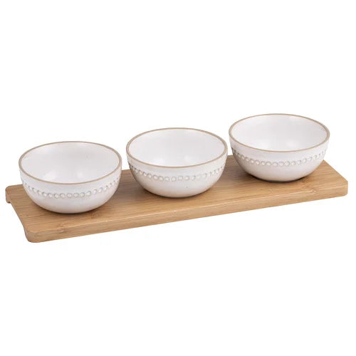 Cameo Bowl & Tray Set