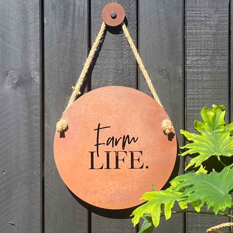 Farm Life - steel wall art