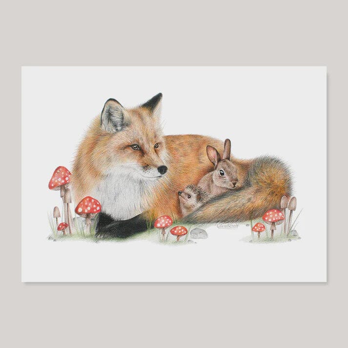 Fox & Friends - A4 Print Art - other Olivia Bezett 