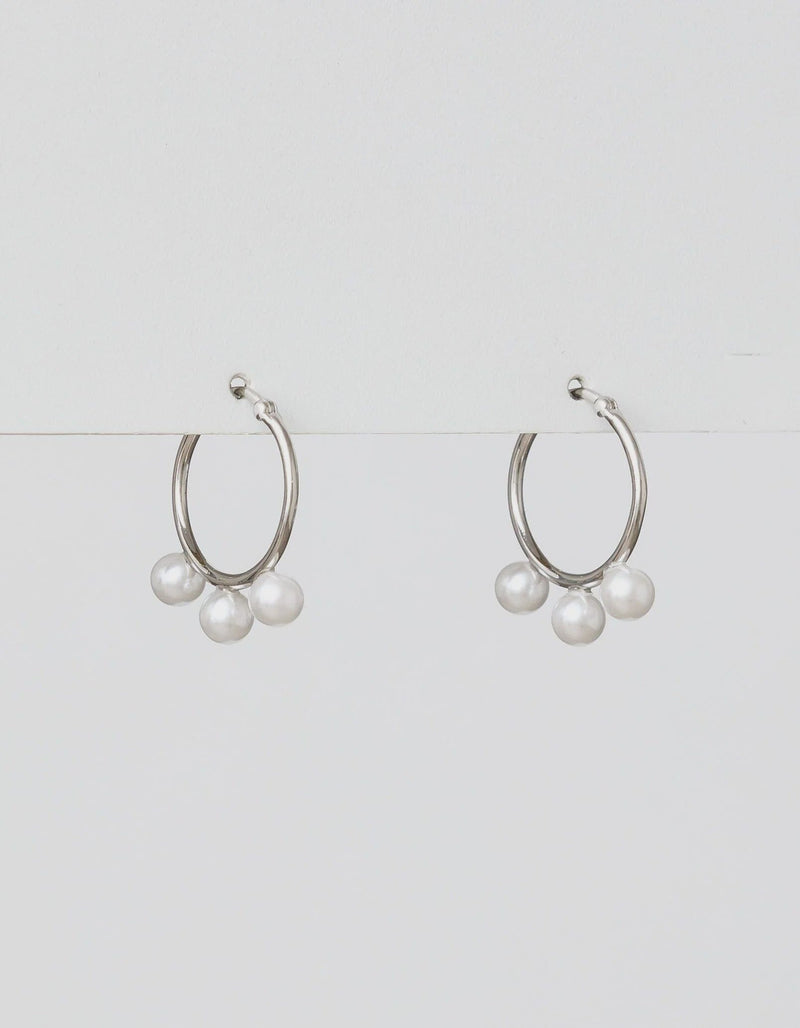 Hoop of Pearls Earrings