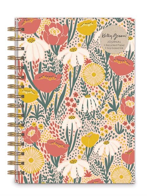 Kelly Green Natural Wildflower Journal