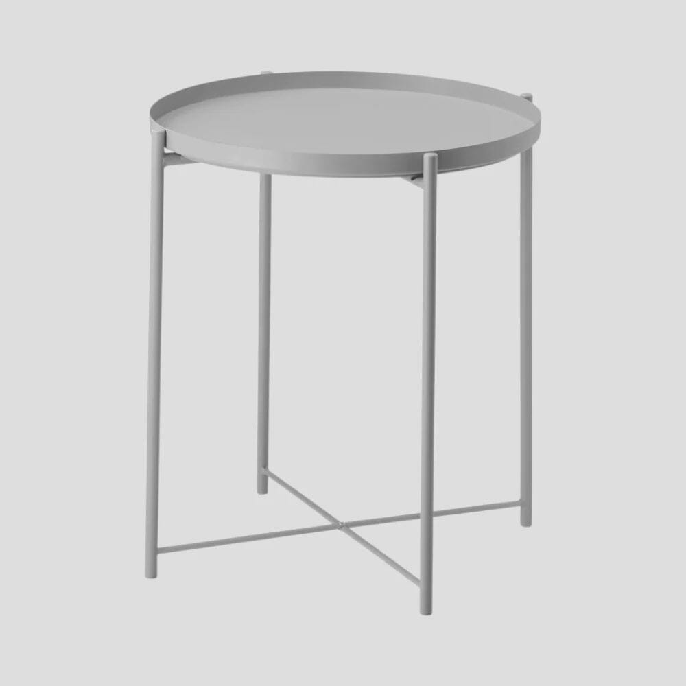 Metal Tray Table - Grey Furniture Garcia Home 