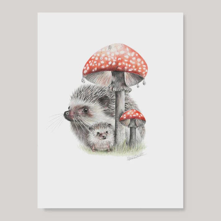 Mushroom Umbrella -- A4 Print Art - other Olivia Bezett 