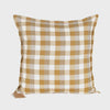 Raine & Humble Double Check Cushion Soft Furnishings Raine and Humble Sunset Yellow 