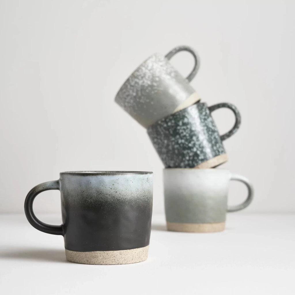 Strata Mugs - Grey (Set of 4)