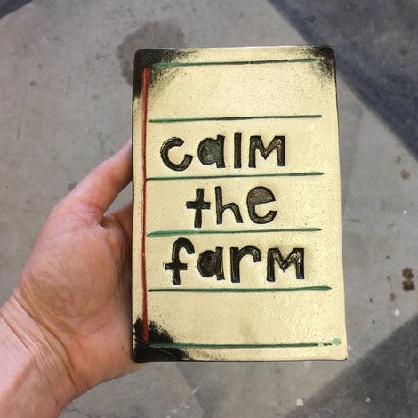 Calm the Farm Ceramic Tile