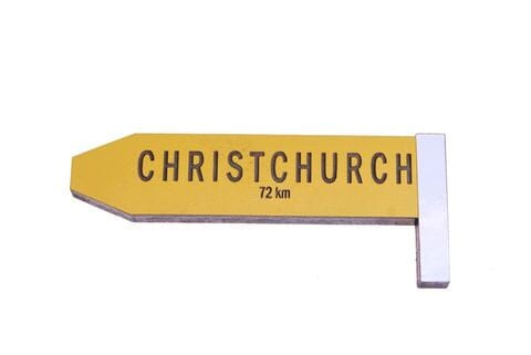 Christchurch Road Sign Magnet