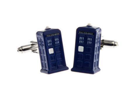 Dr Who Police Box cufflinks