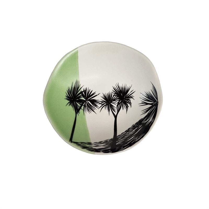 Jo Luping - Cabbage Tree Green Dipped Bowl