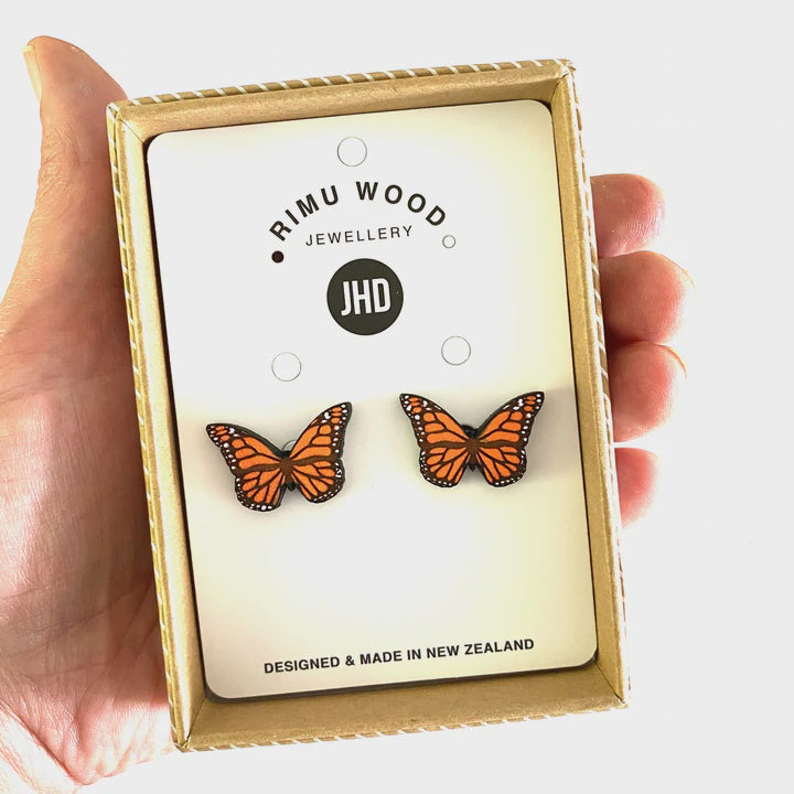 Monarch Butterfly Studs