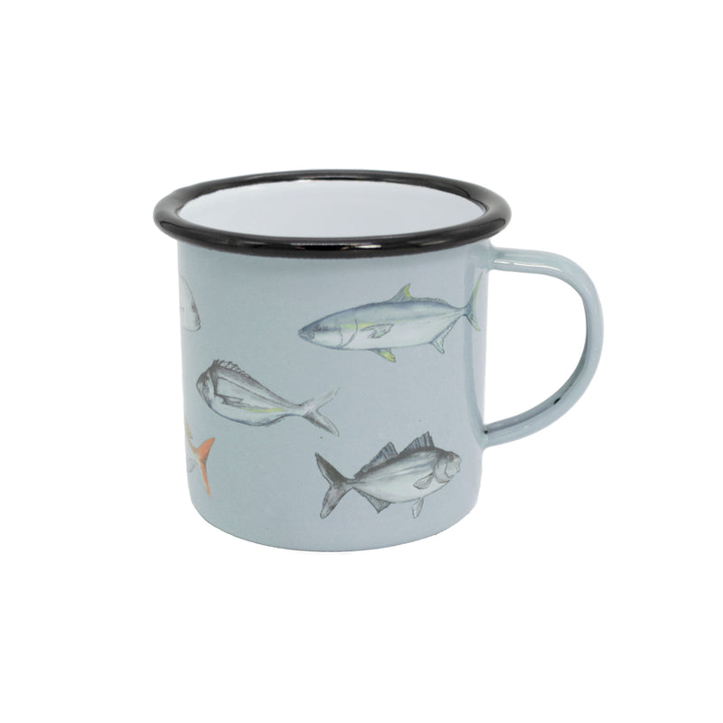 NZ Fishing Enamel Mug