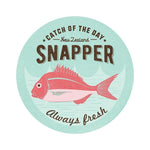 NZ Seafood Snapper Ceramic Coaster