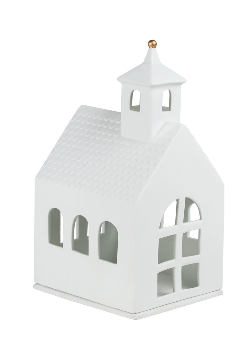 Porcelain Tealight House - Small Chapel