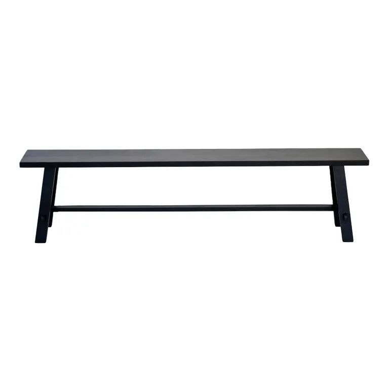 Recycled Teak Long Bench - Dark