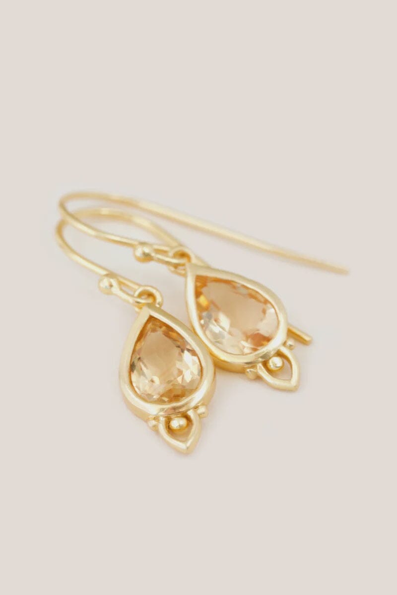 Solar Plexus Chakra Earrings - Gold