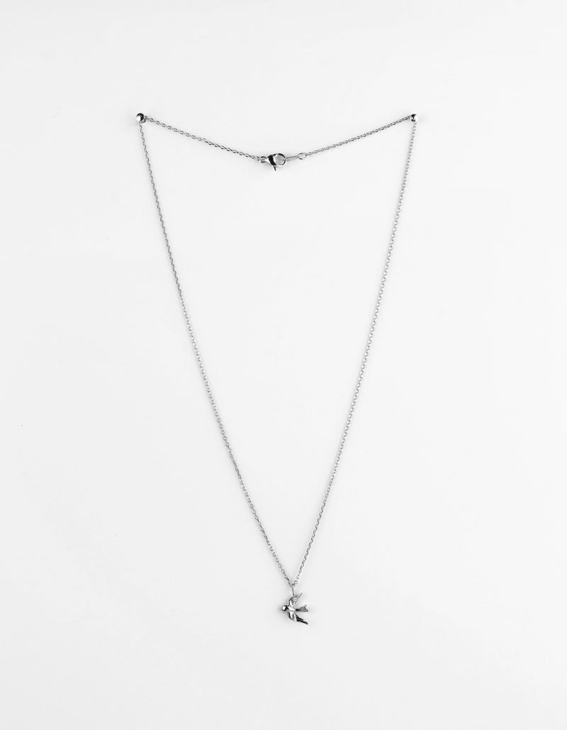 Swallow Necklace - Silver