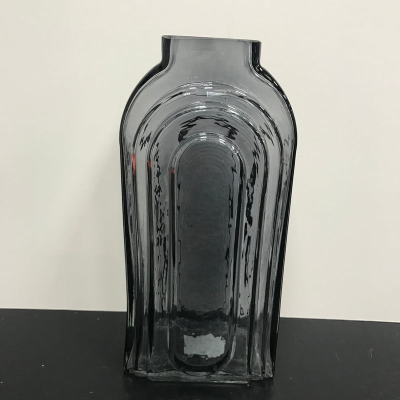 Tommy Tall Glass Vase - Steel
