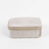 Jewellery Box Velvet Beige Rectangle