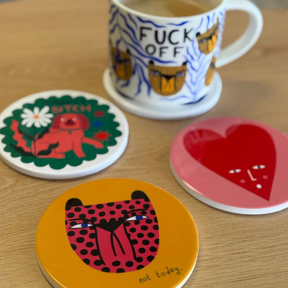 Sotudio Soph Ceramic Coaster - Not Today