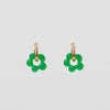 Resin Flower With Gold Hoops  Large
