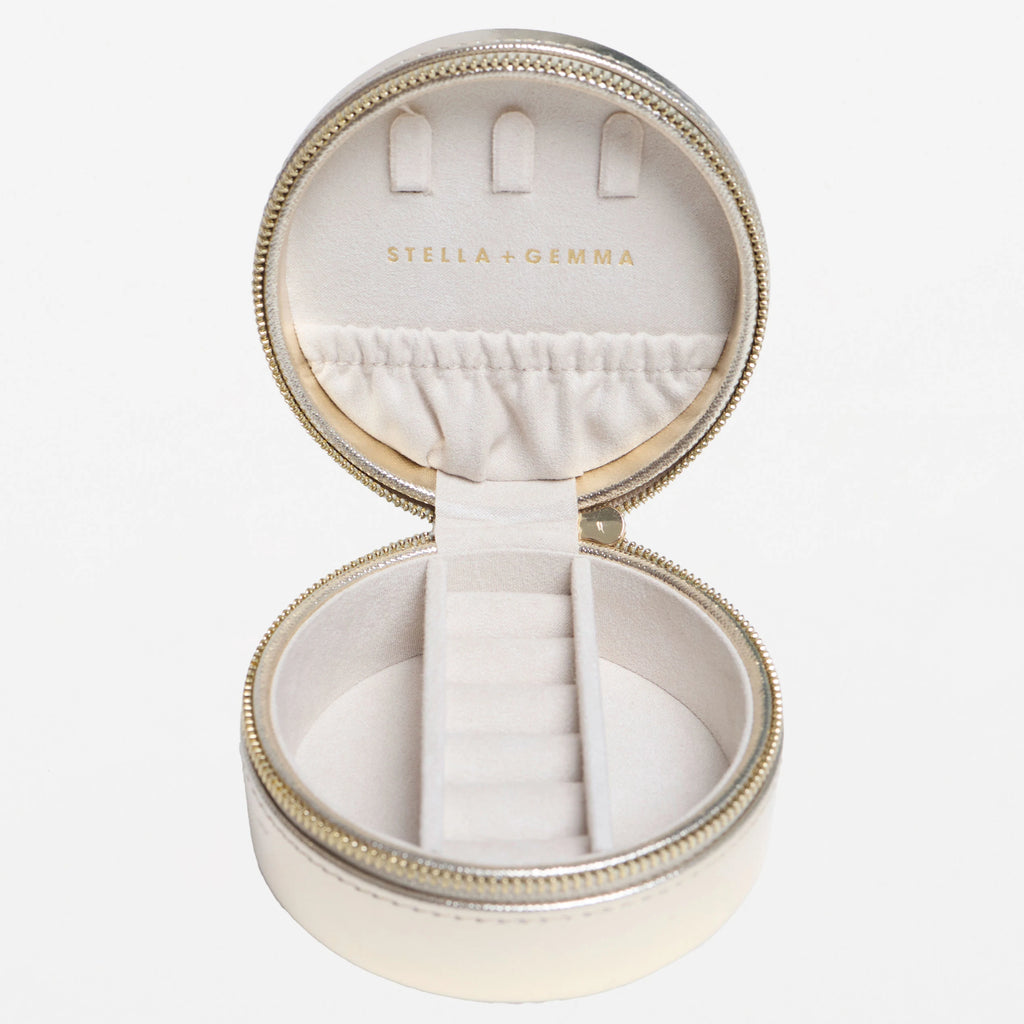 Jewellery Box Gold Round - Large