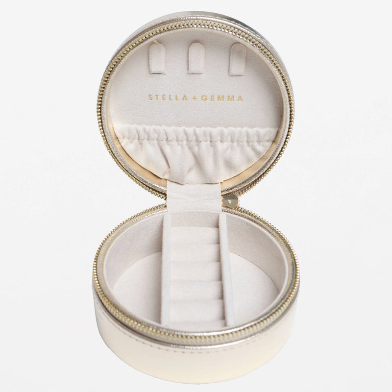 Jewellery Box Gold Round - Large