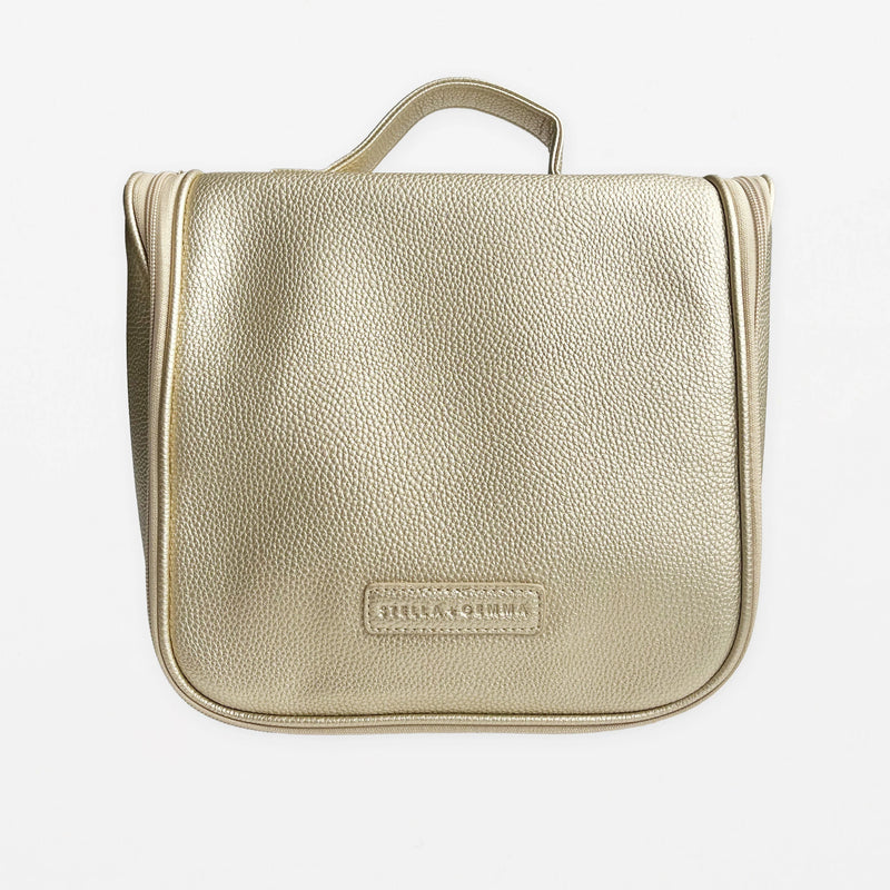 S + G Hanging Makeup Bag - Gold