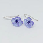 Glass Hydrangea Drop Earrings