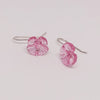 Glass Hydrangea Drop Earrings