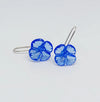 Glass Hydrangea Drop Earrings