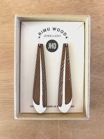 Fantail Tail Feather Earrings