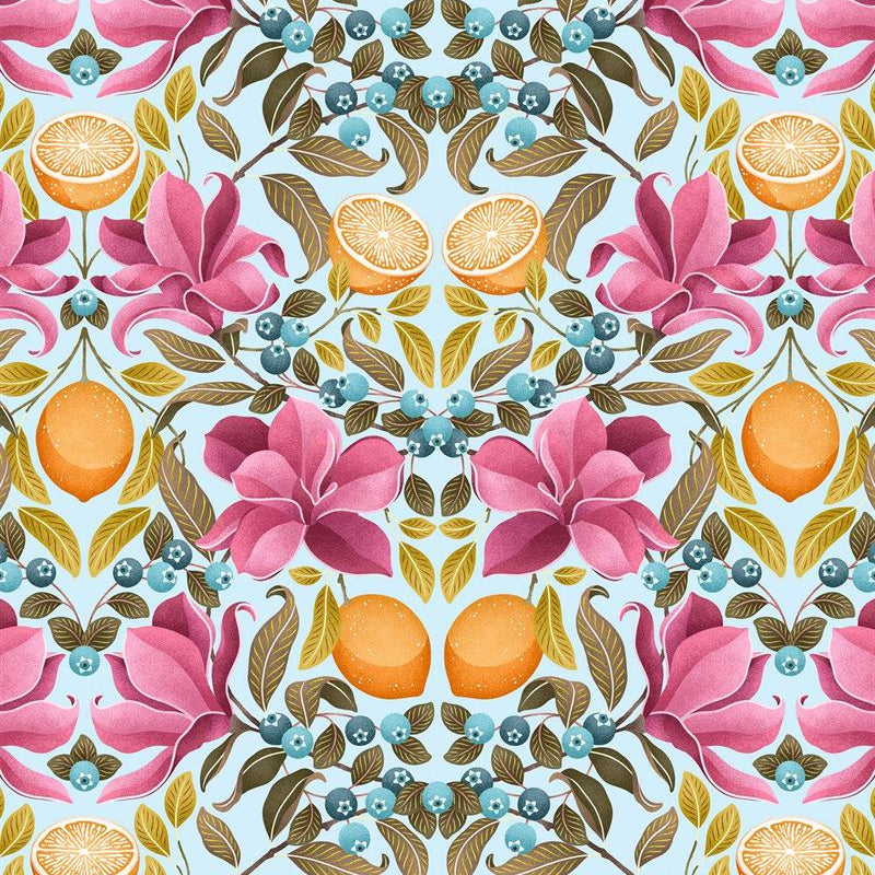 Lemons & Magnolia - Tea Towel