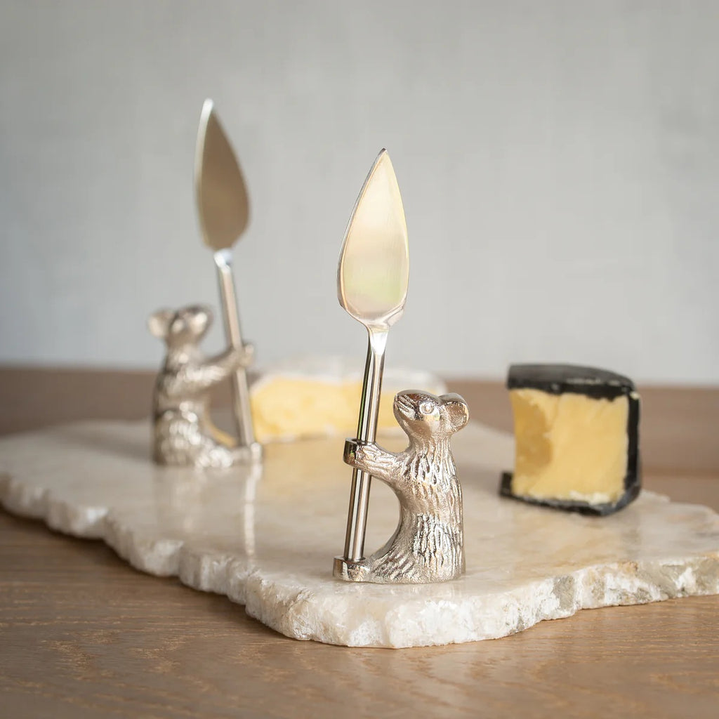 Standing Guard Mouse Cheese Knife