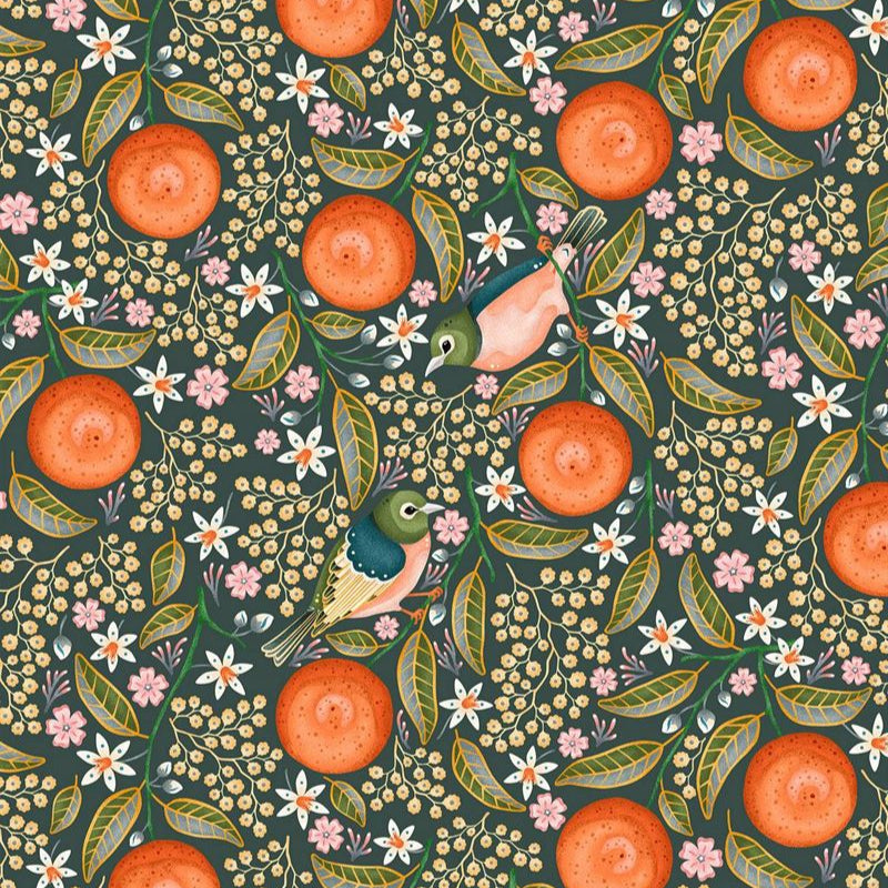 Waxeyes & Mandarins - Tea Towel