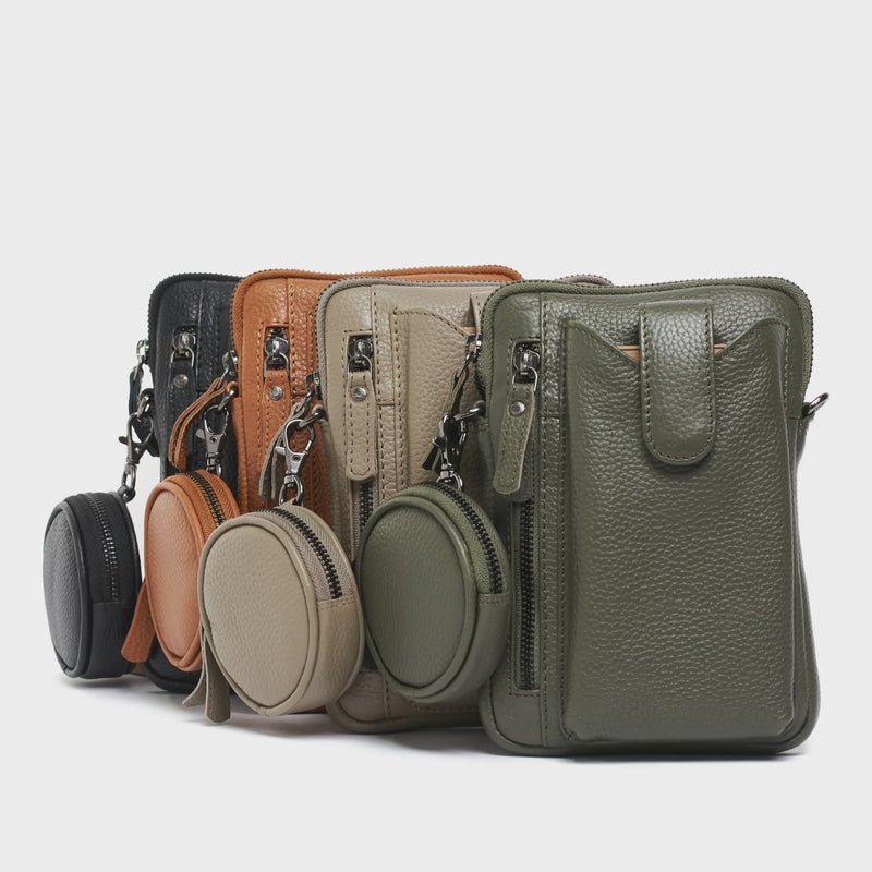 Sandy Ladies Leather Crossbody Bag