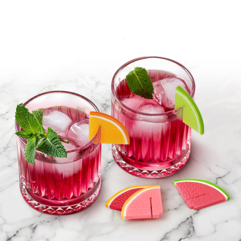 Fruit Cocktail Drink Markers - Set Of 6