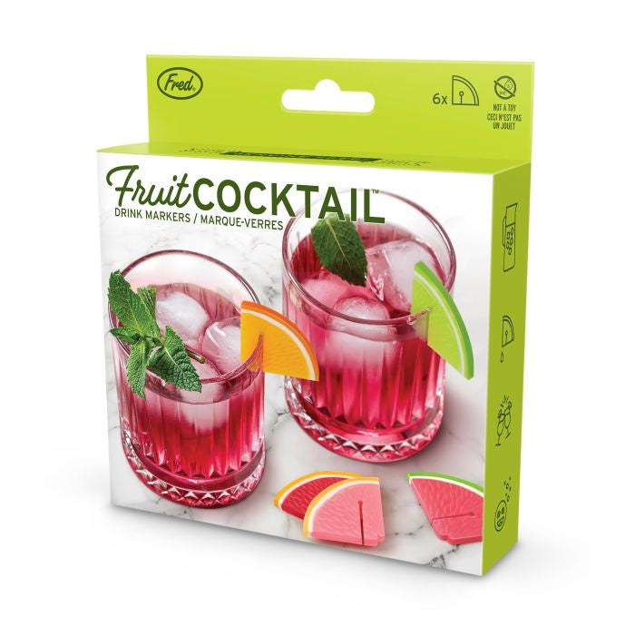 Fruit Cocktail Drink Markers - Set Of 6
