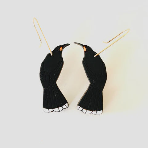 Huia Bird Earrings