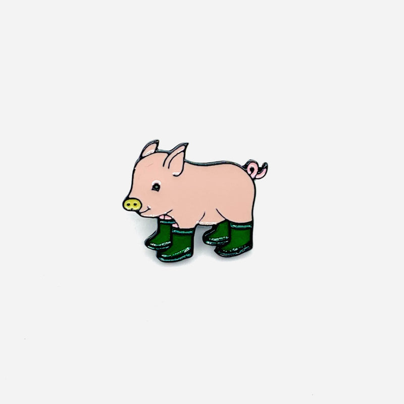 Pig in Boots Brooch