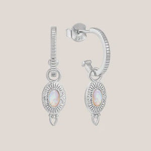 Be The Light Hoops - Silver