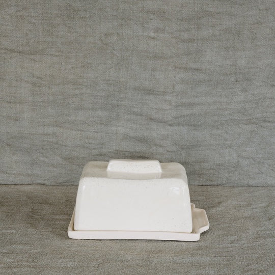 Ceramic Butter Dish - Oatmeal