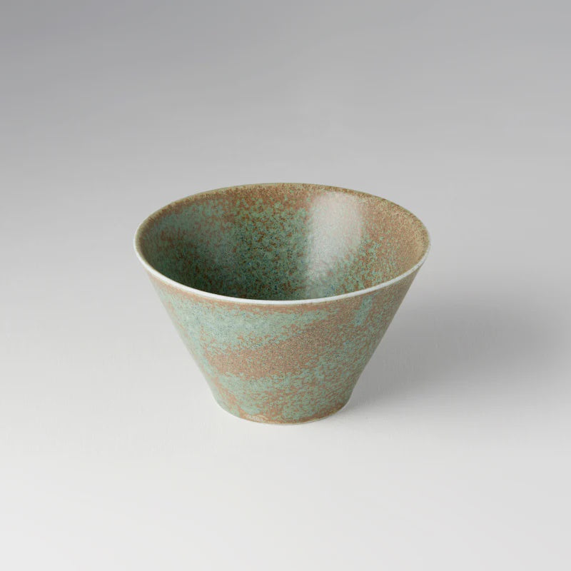 Green Fade Fluted Bowl