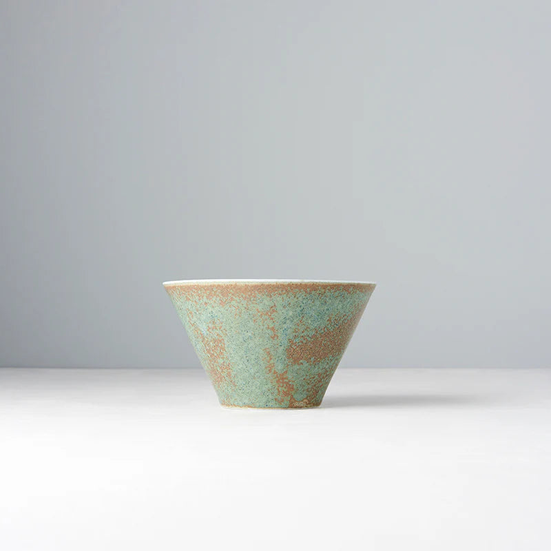 Green Fade Fluted Bowl