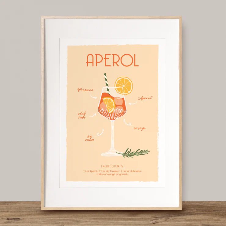 Cocktail Drinks A4 Prints
