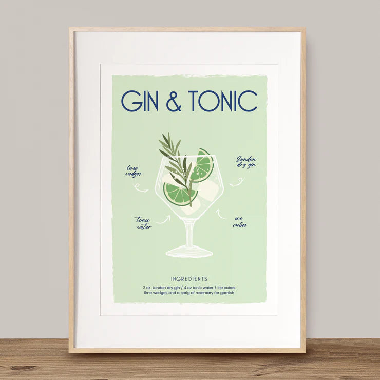 Cocktail Drinks A4 Prints