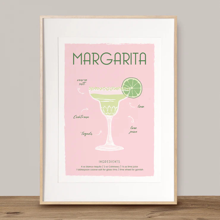 Cocktail Drinks A4 Prints