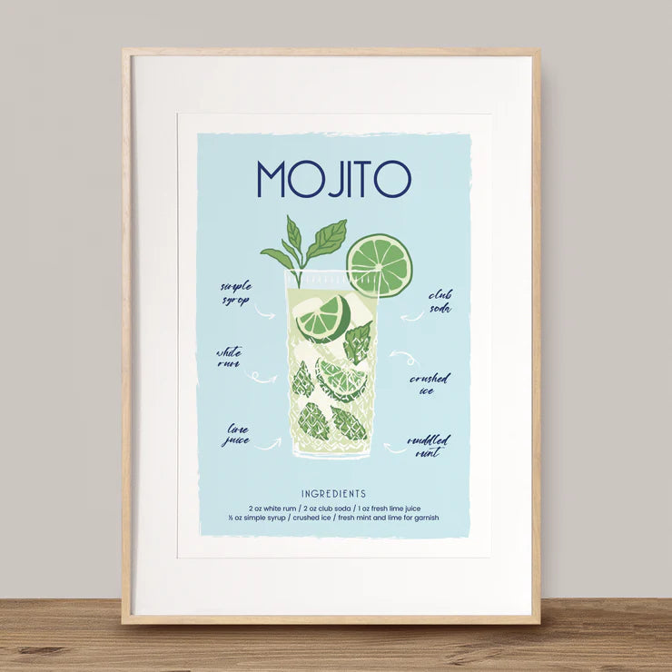 Cocktail Drinks A4 Prints