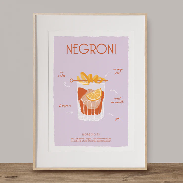 Cocktail Drinks A4 Prints