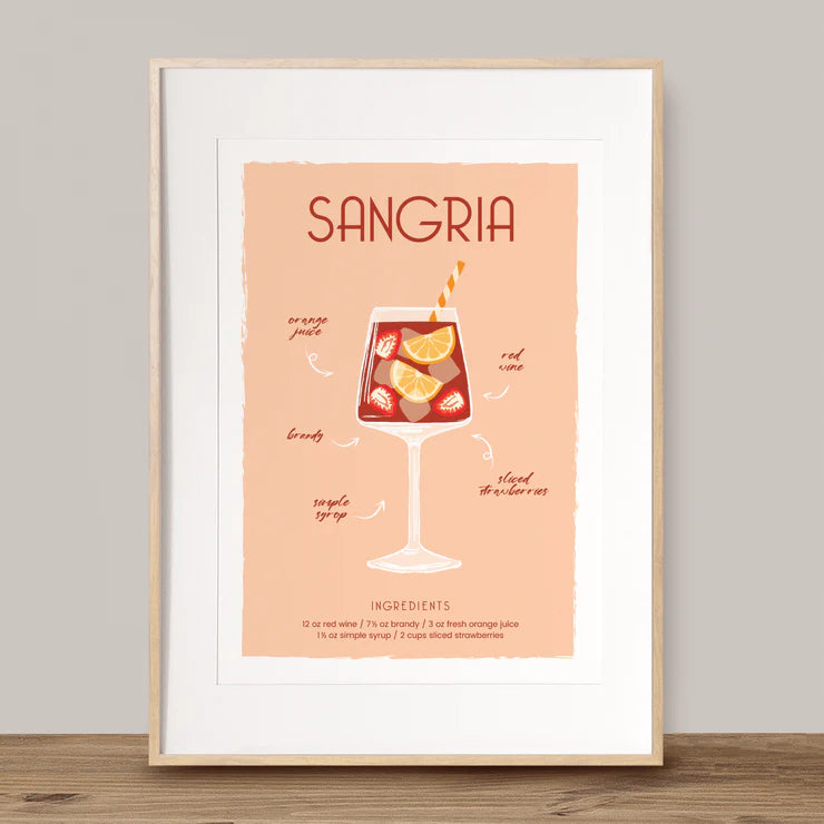 Cocktail Drinks A4 Prints
