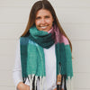 Green/Blue/Pink Tones Winter Scarf